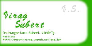 virag subert business card